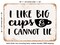 DECORATIVE METAL SIGN - I Like Big Cups and I Cannot Lie - 2 - Vintage Rusty Look